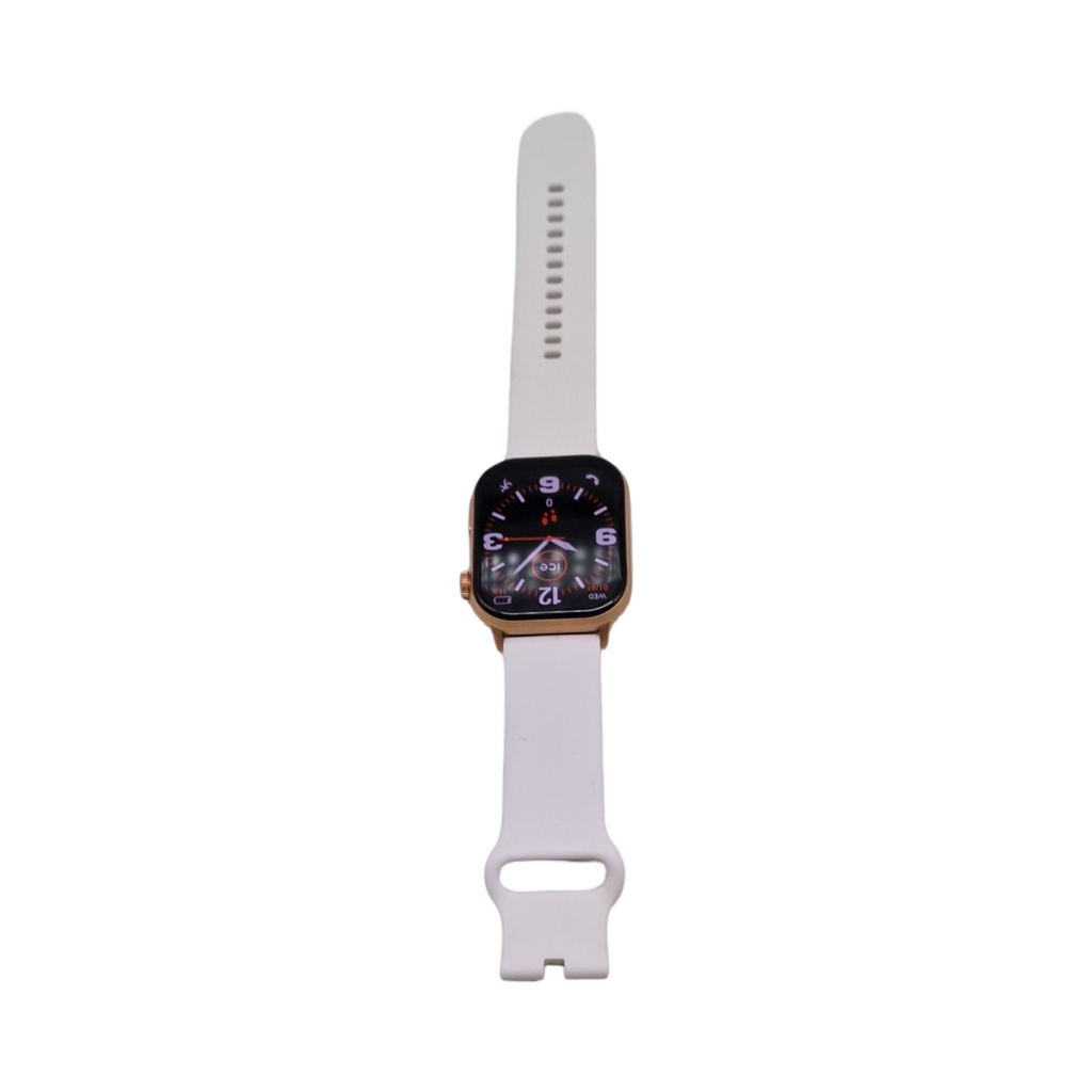 Ice-Watch ICE smart 2.0 Connected Watch rosafarben weißes Silikonarmband für Frauen 1,96 Zoll
