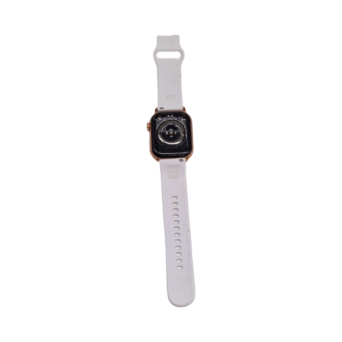 Ice-Watch ICE smart 2.0 Connected Watch rosafarben weißes Silikonarmband für Frauen 1,96 Zoll