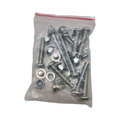 Jantex L548 Sackhalter Stahl weiß mit Fußpedal und hygienischem Deckel 880x430x330mm
