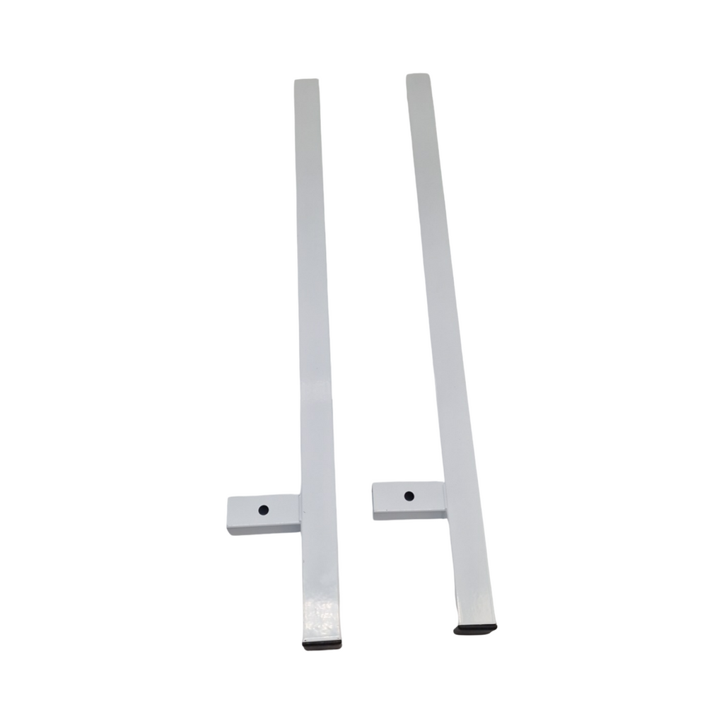 Jantex L548 Sackhalter Stahl weiß mit Fußpedal und hygienischem Deckel 880x430x330mm
