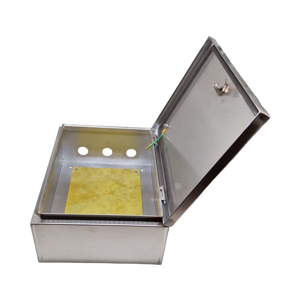 GTYORUS Edelstahl Anschlusskasten wandmontiert wasserdicht mit isolierender Montageplatte 40x30x16cm