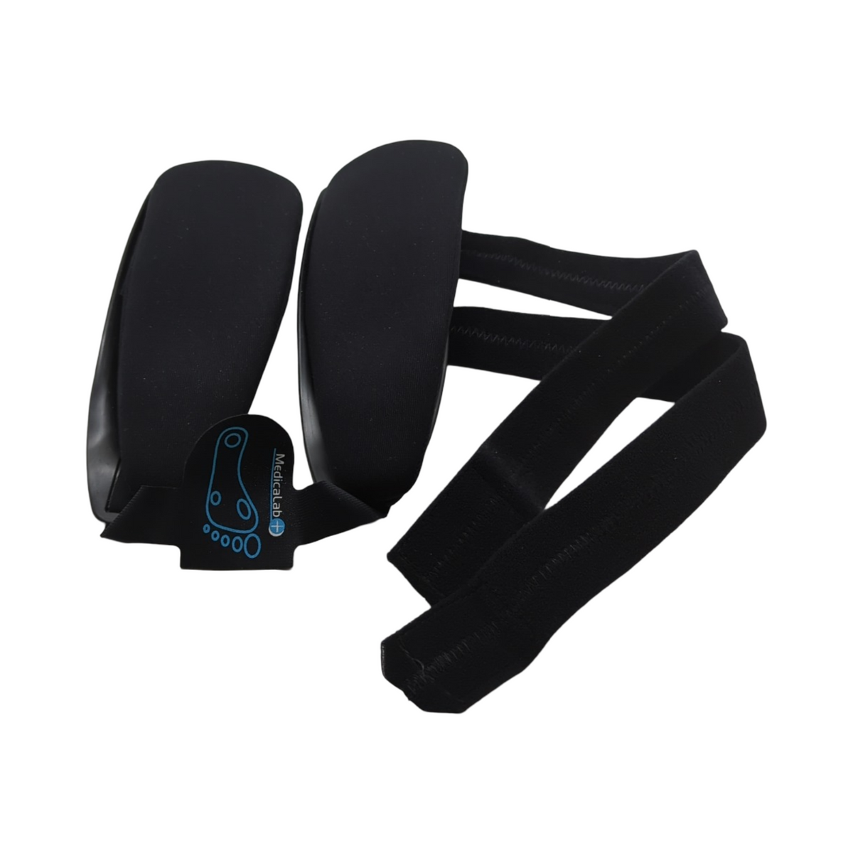 Medicalab Argos Knöchelbandage Sprunggelenk Orthese Memory Foam Polsterung rechts schwarz