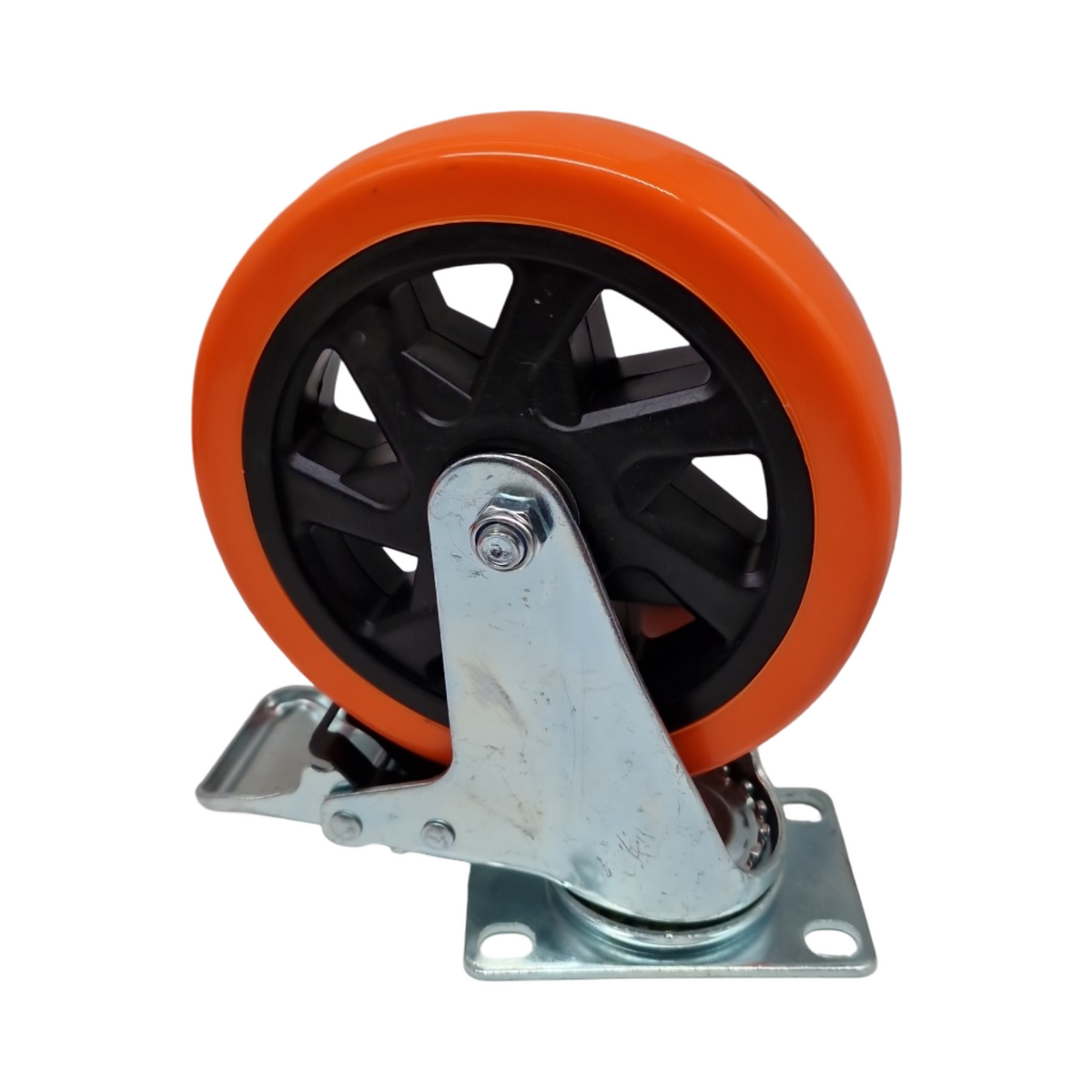 WEIBIDA 150mm Schwerlastrollen 4 Stück mit Bremse drehbar leichtgängig leise Tragkraft 1000kg