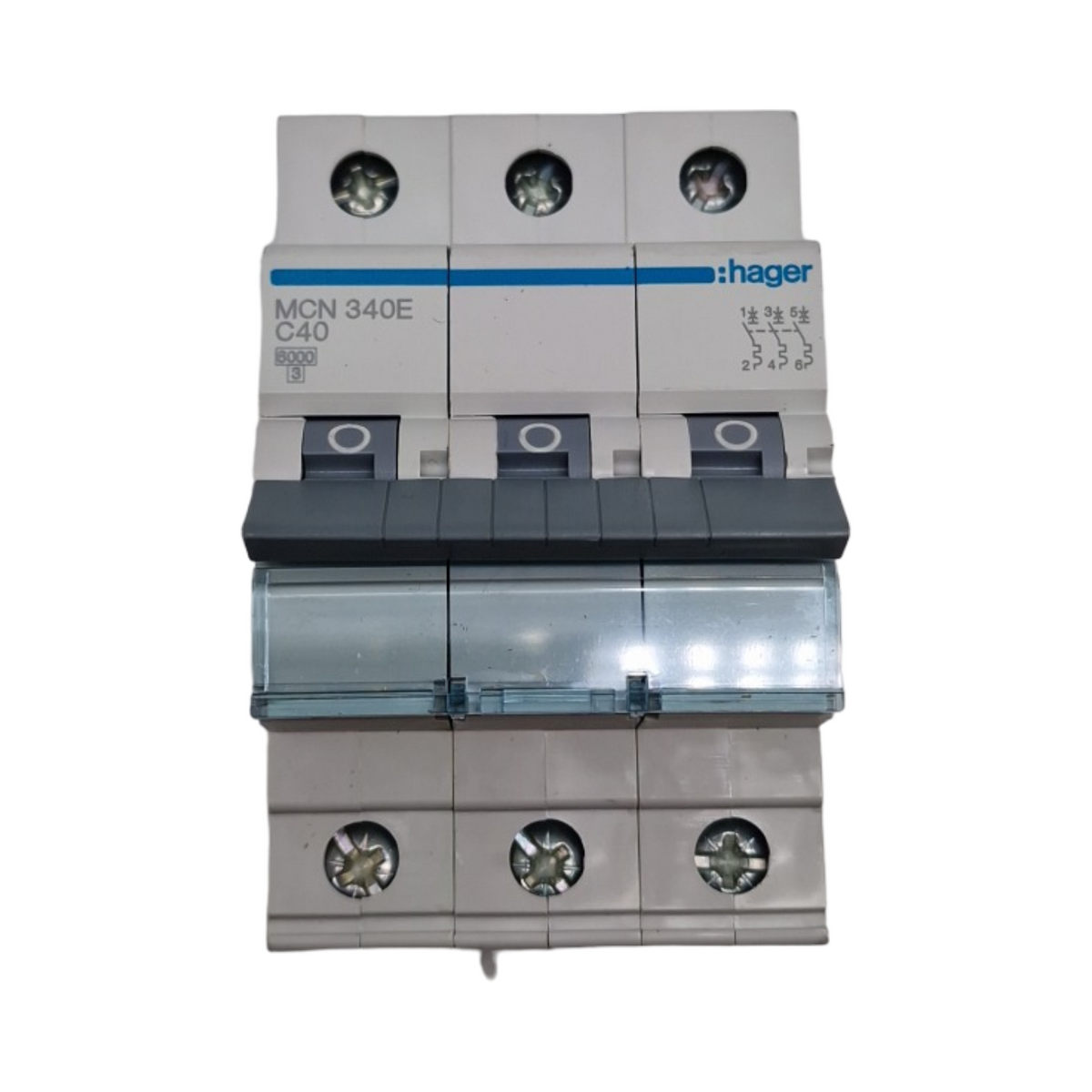 Hager MCN340E Leitungsschutzschalter 3-polig C 40A 6kA AC