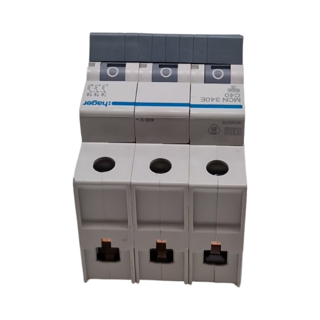 Hager MCN340E Leitungsschutzschalter 3-polig C 40A 6kA AC