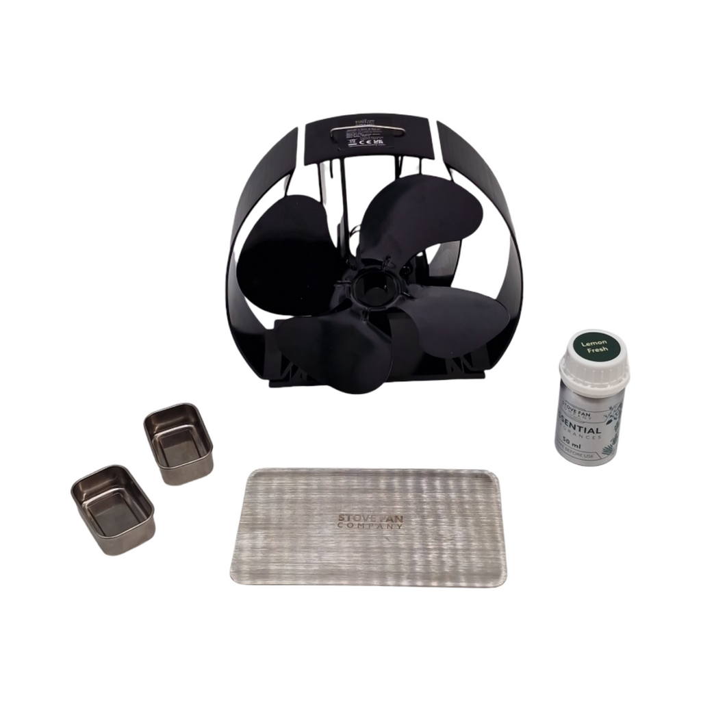 Forest Master Viking Advanced Ofenventilator 4-Blatt leistungsstark für Holzöfen und Kamine (Sa...