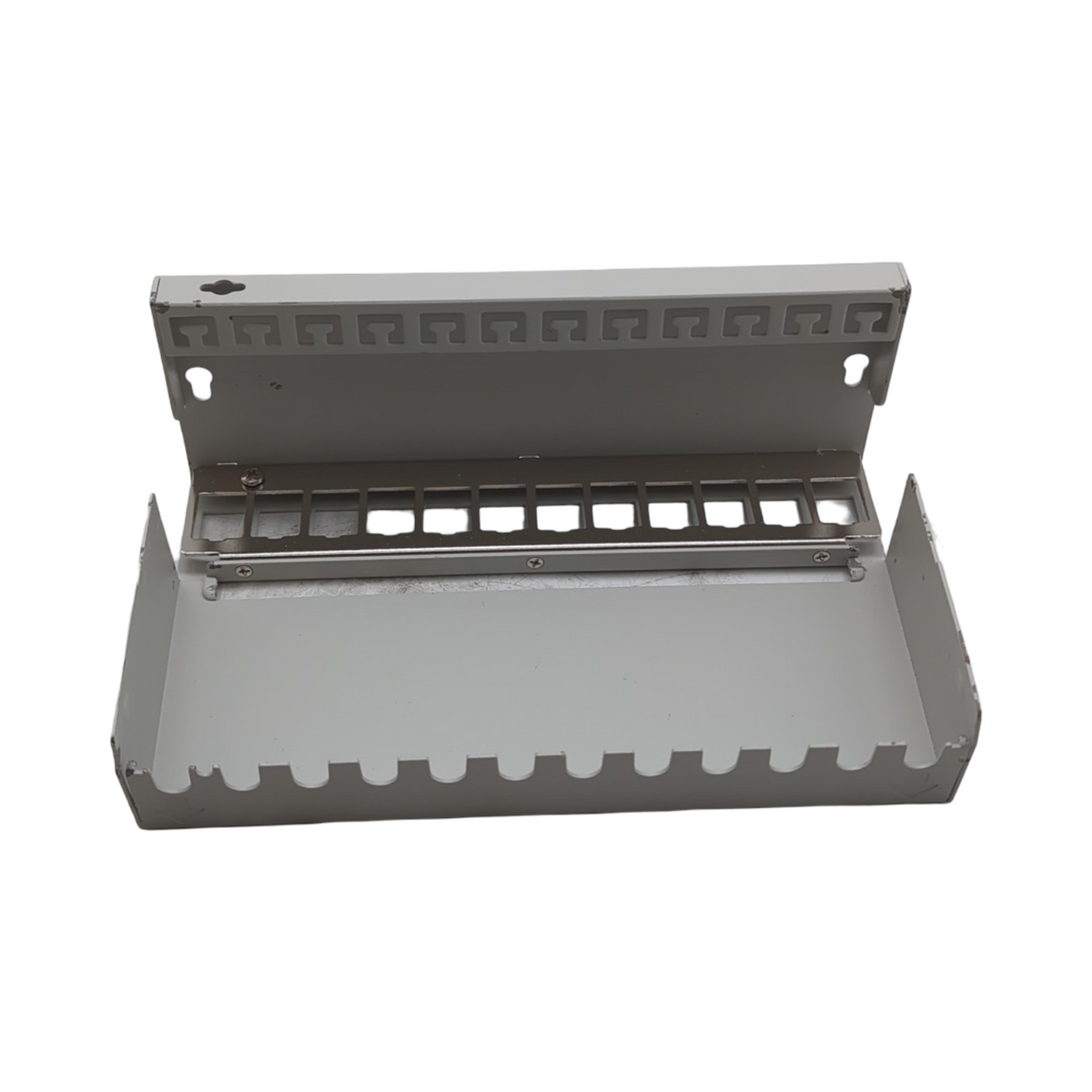 deleyCON Patchpanel Set 12 Port Keystone RJ45 STP CAT6a 1 HE N