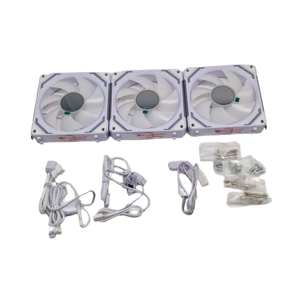 AsiaHorse COSMIQ PC Gehäuselüfter 120mm 3er Set ARGB Daisy Chain Infinity Mirror FDB 2000 RPM