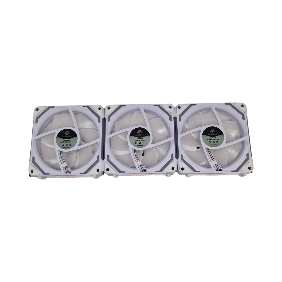 AsiaHorse COSMIQ PC Gehäuselüfter 120mm 3er Set ARGB Daisy Chain Infinity Mirror FDB 2000 RPM