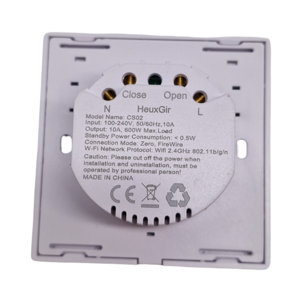 HEUXGIR Rolladenschalter Unterputz Smart Home kompatibel mit Alexa Google Home 80x80mm Be