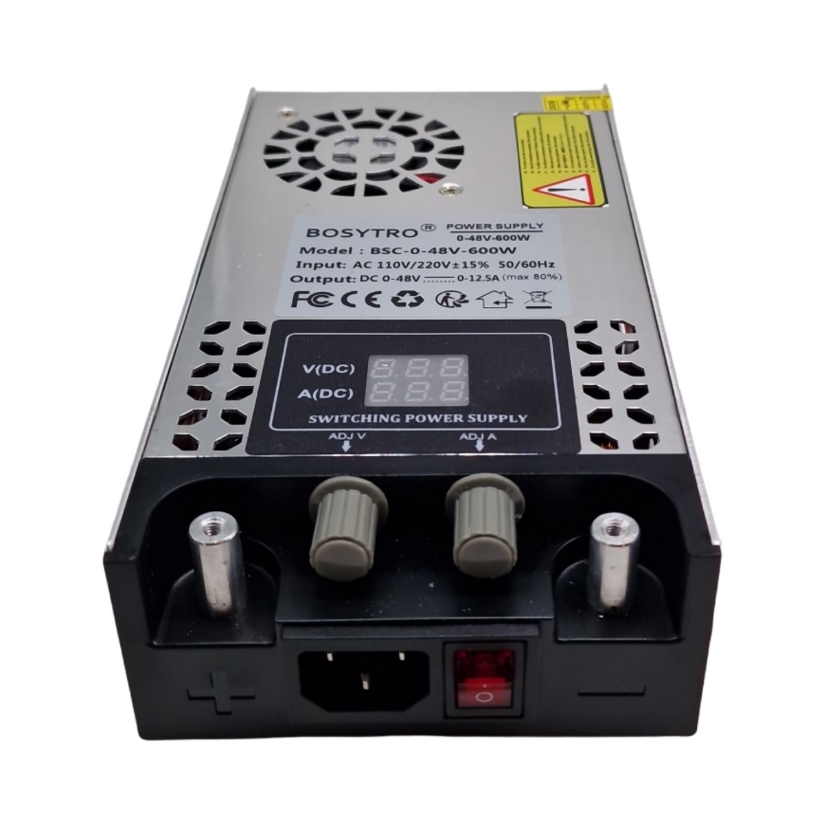 Regelbares Netzteil 0-48V 0-12.5A 600W Schaltnetzteil Transformator Power Supply 230V auf 48V für LED Streifen CCTV 3