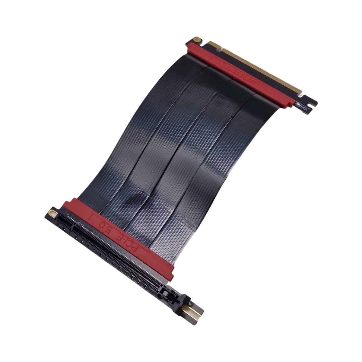 LINKUP AVA5 PCIe 5.0 Riser-Kabel x16 128GB/s Kompatibel RTX5090 RX9070 PCIe 4.0 WRX80 WRX90E Rechter Winkel