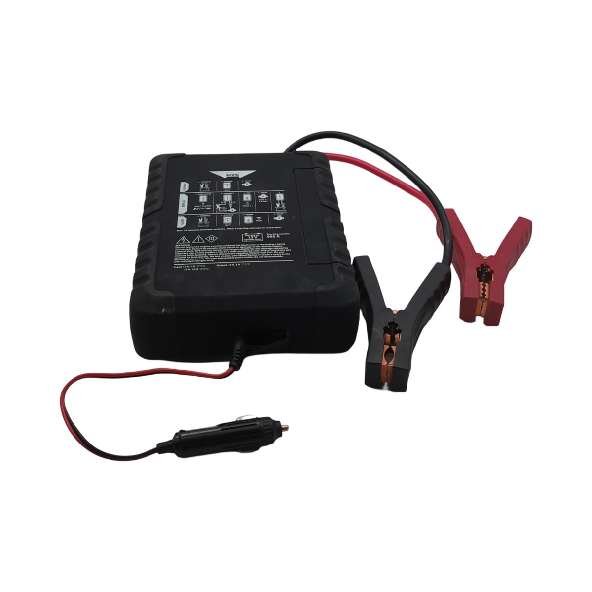 GYS Startronic Hybrid 950 Booster Superkondensatoren 12V mit Kabeln Steckern für Zigarettenanzünder