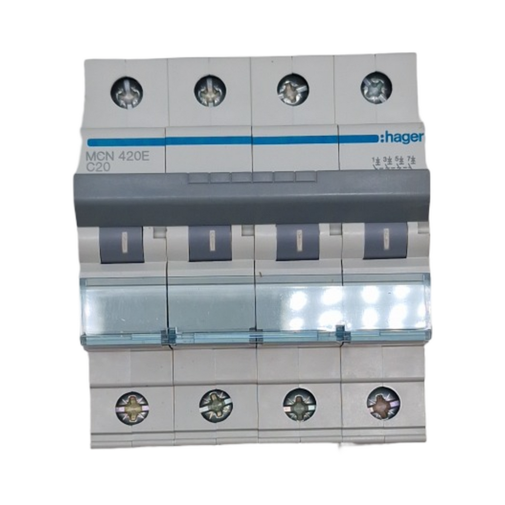 Hager MCN420E Leitungsschutzschalter 4-polig C 20A 6kA AC