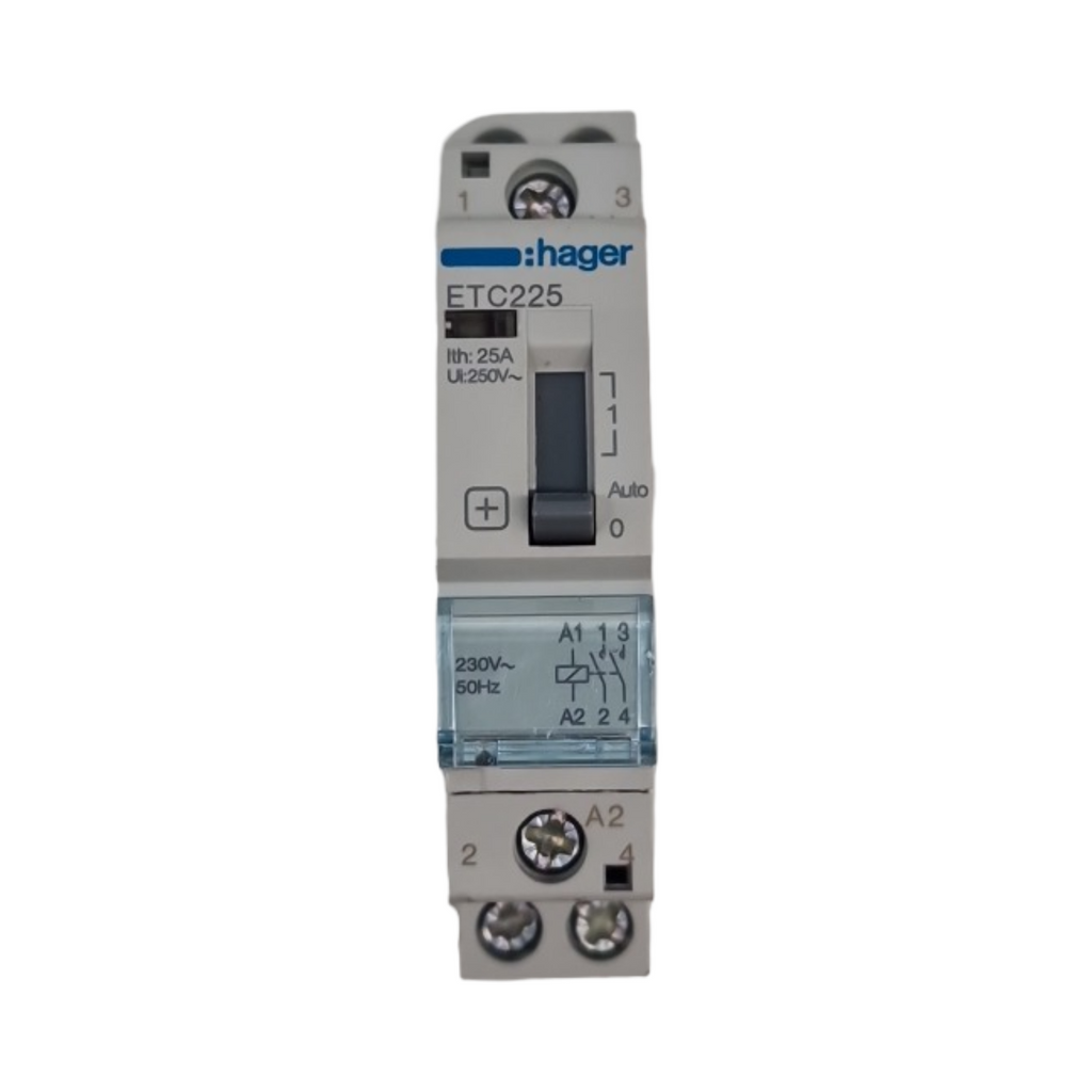 Hager ETC225 Stromstoßschalter 2-polig 25A 230V
