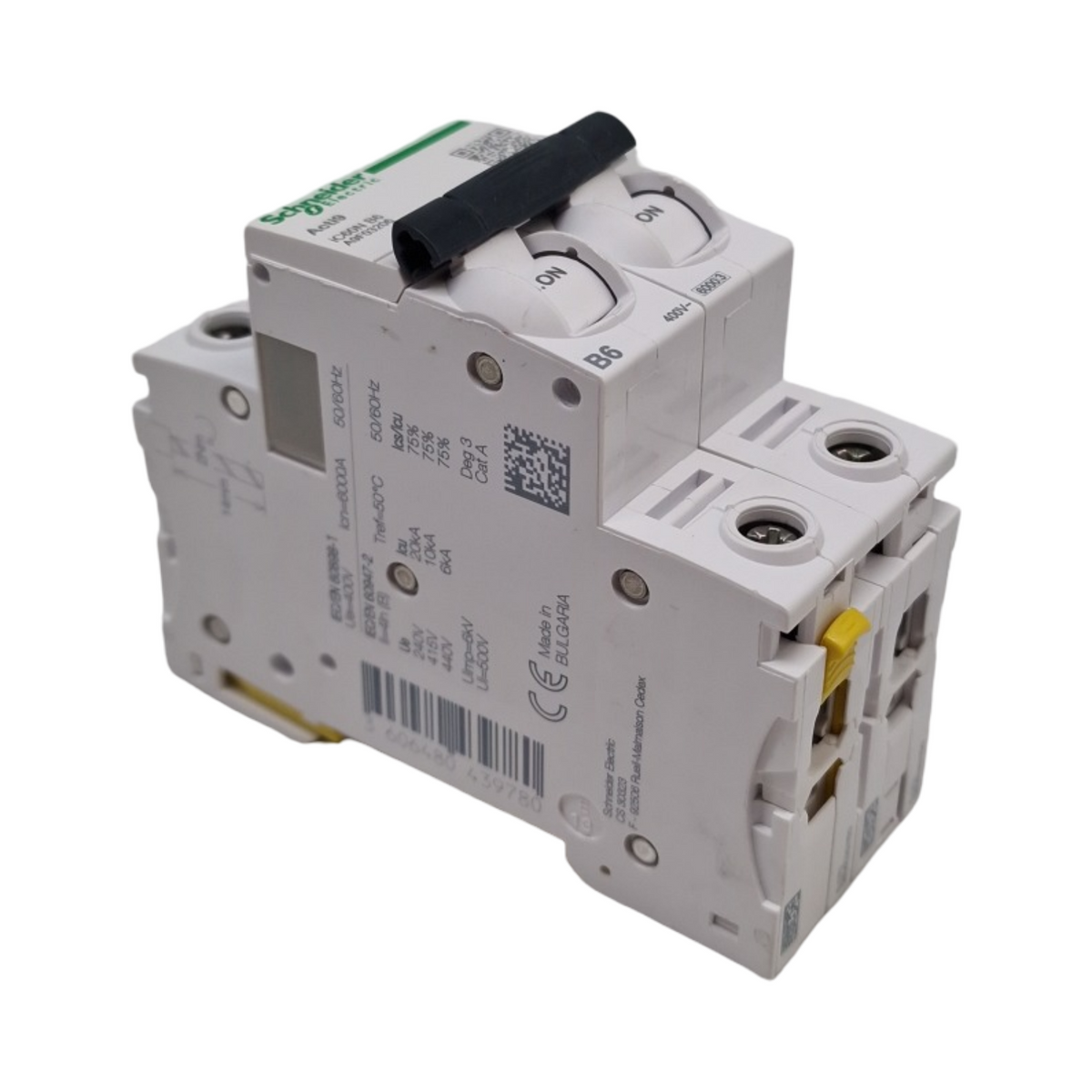 Acti9 iC60N Leitungsschutzschalter 2-polig 10A B-Charakteristik 6kA 10kA
