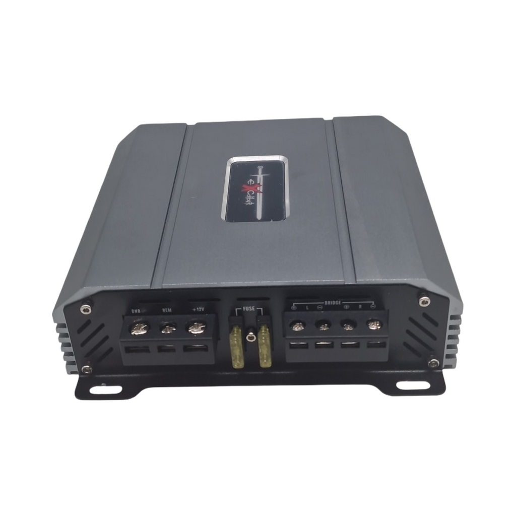 Excalibur X275.2 Auto Verstärker 2 Kanal HiFi Stereo 1300 Watt Bass-Boost 12 dB Variable Frequenz Mini-Endstufe