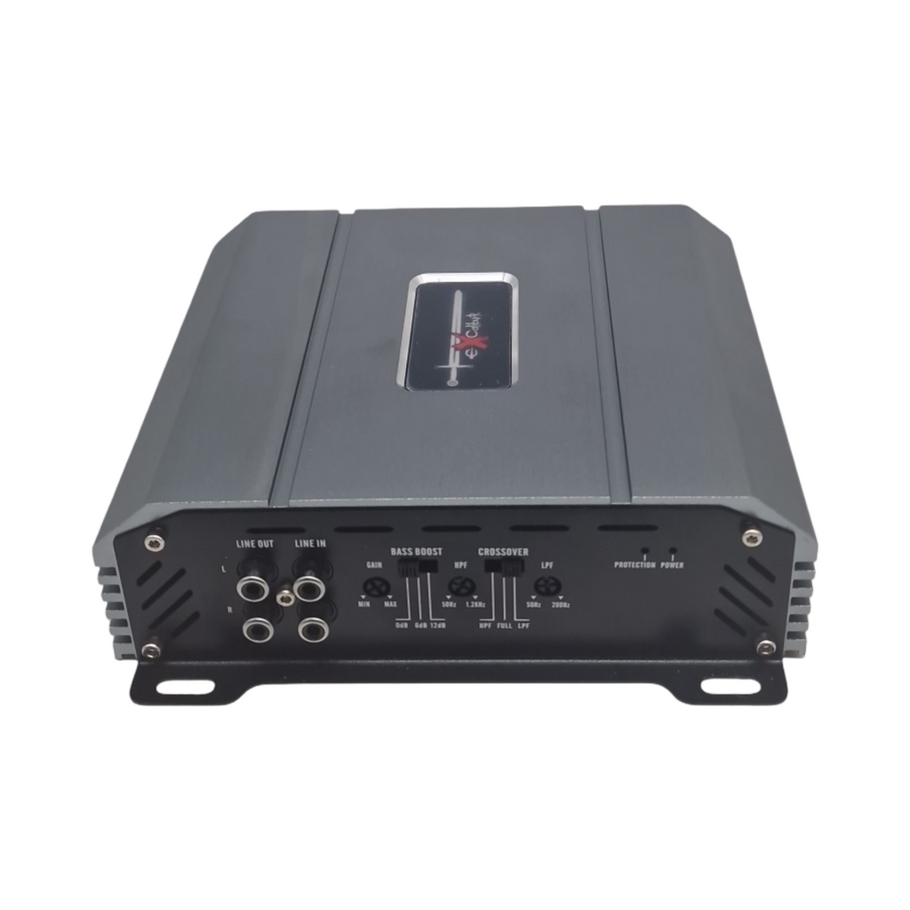Excalibur X275.2 Auto Verstärker 2 Kanal HiFi Stereo 1300 Watt Bass-Boost 12 dB Variable Frequenz Mini-Endstufe