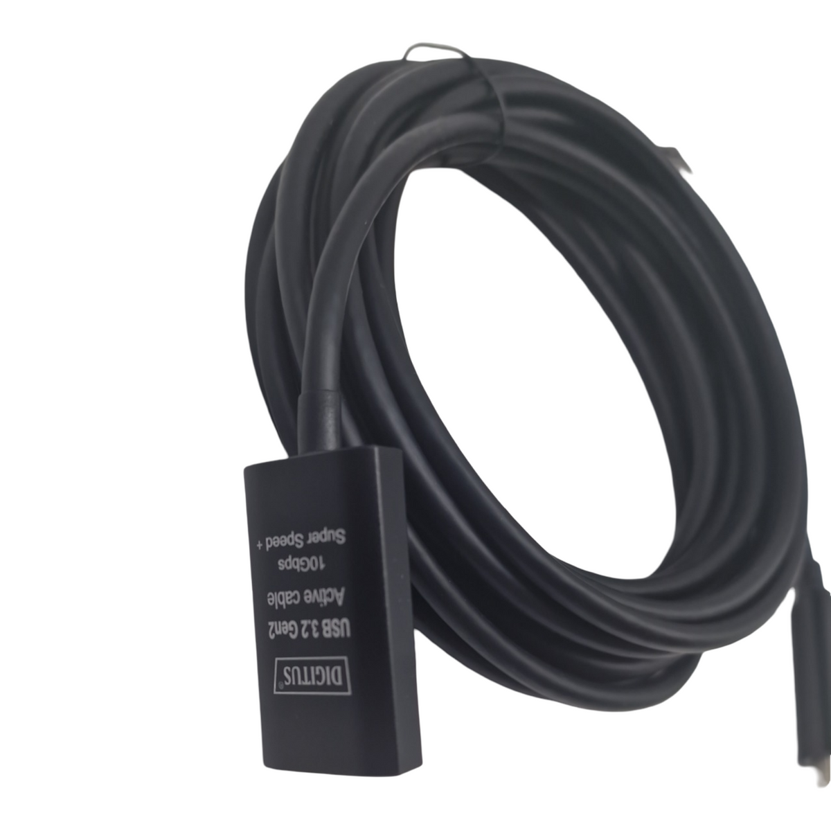 DIGITUS USB 3.2 Gen 2 Verlängerungskabel aktiv USB-C Stecker auf Buchse Repeater Plug & Play 5m 10 Gbit/s