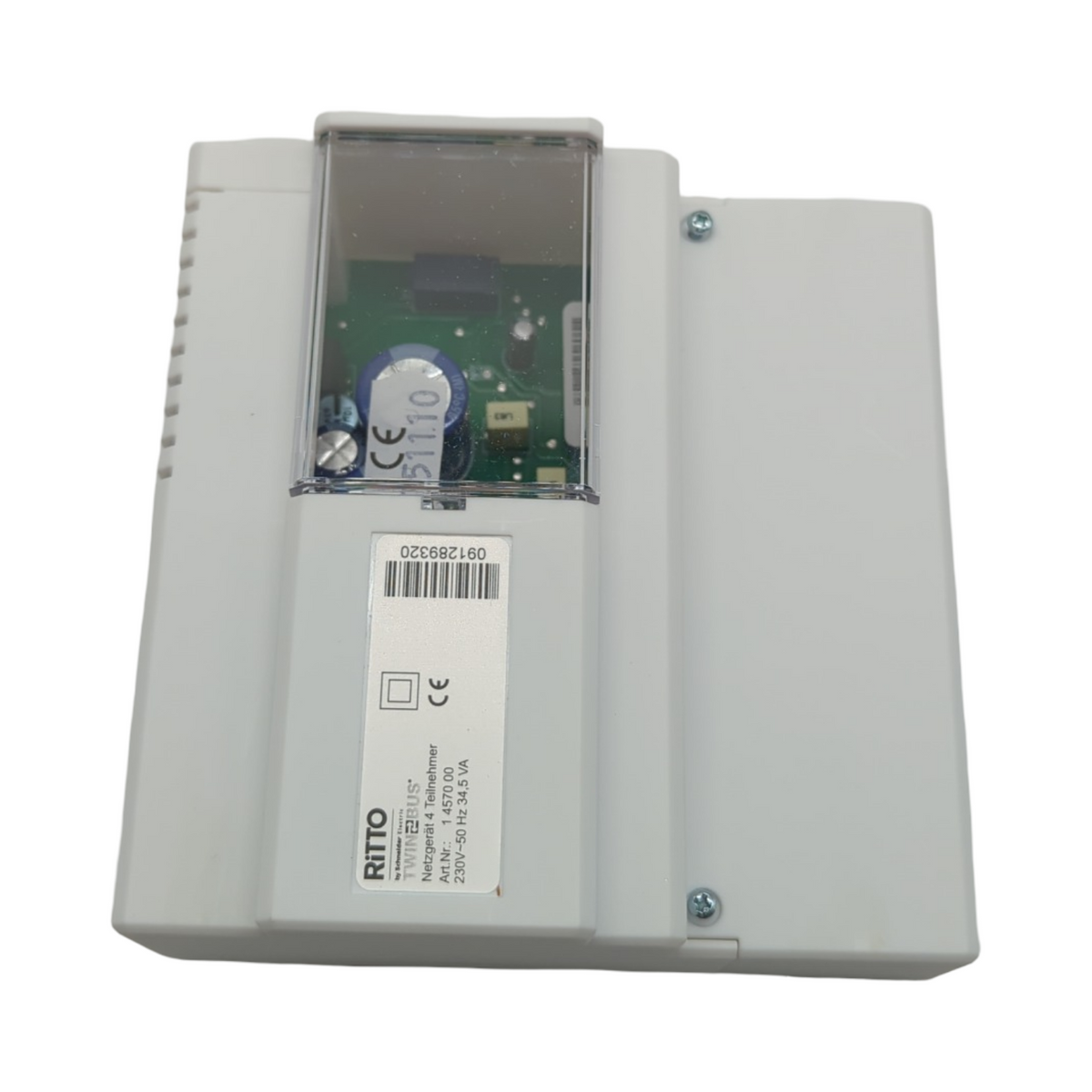 Schneider Electric Ritto Entravox Türsprechanlage Komplettset 3-Familienhaus Gegensprechanlage mit Beleuchtung Klingeltasten Weiß