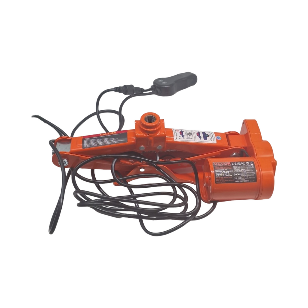 VEVOR Losange Elektroscherenwagenheber 3T 12V Autoheber mit Kurbel und Koffer Hubhöhe 130-370mm 170-420mm