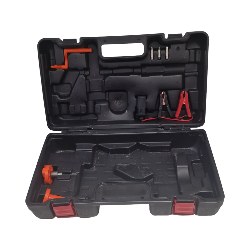 VEVOR Losange Elektroscherenwagenheber 3T 12V Autoheber mit Kurbel und Koffer Hubhöhe 130-370mm 170-420mm