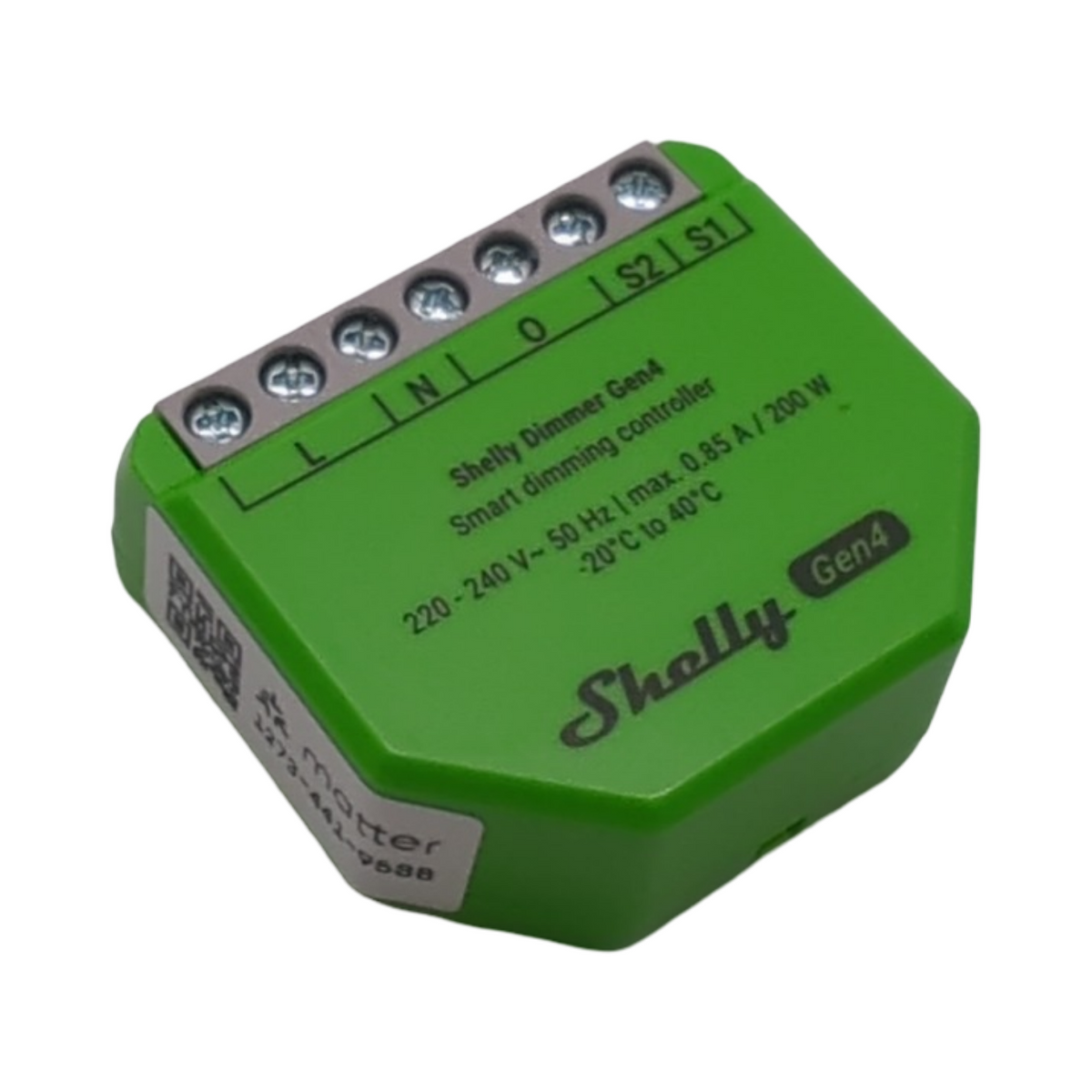Shelly Dimmer Gen4 WLAN Smart Dimmer Matter-zertifiziert Zigbee Lichtschalter für dimmbare Lichter LED-Streifen Zeitschaltuhr ohne Neutralleiter