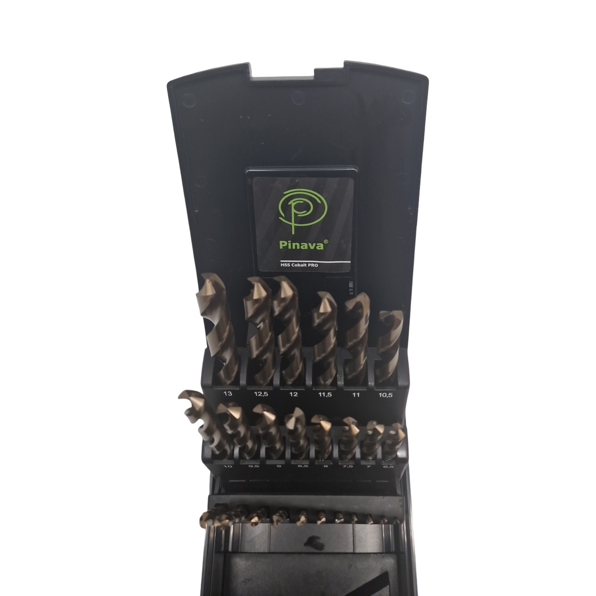 Pinava HSS Cobalt Metallbohrer Set 25-teilig Profi extra scharf robust für Edelstahl Stahl Eisen