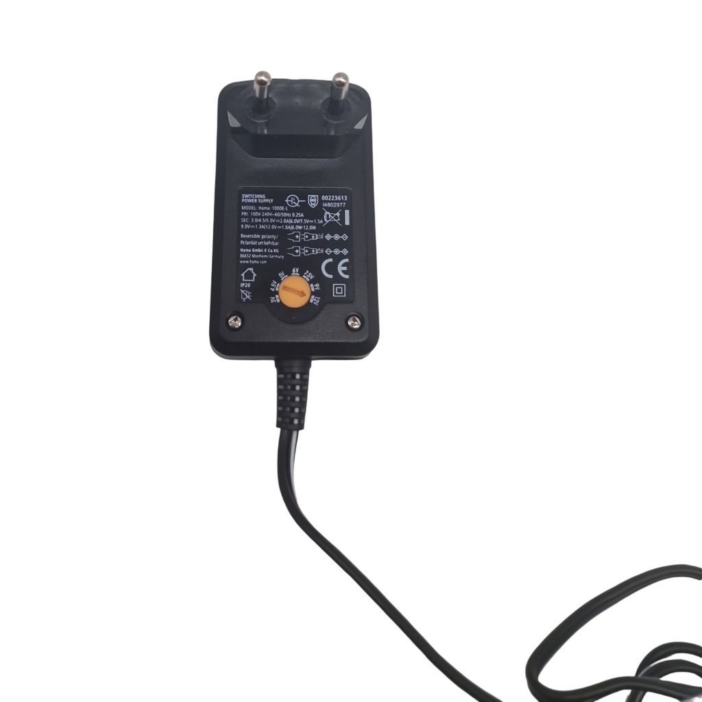 Hama Universal Netzteil 12V regelbar Schwarz 1000mA 12W