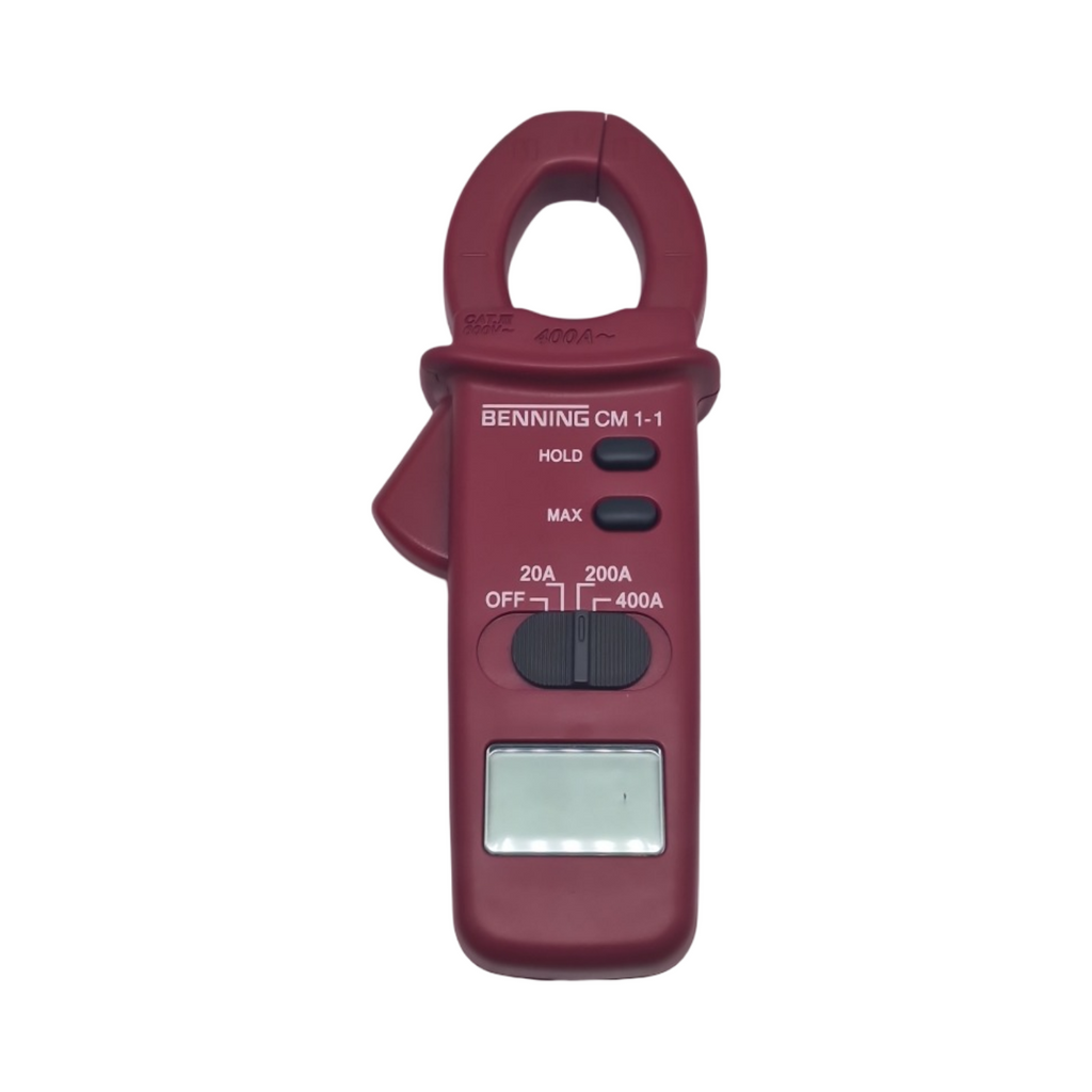 Benning CM 1-1 Stromzange digital 3 ½-stellige LCD-Anzeige AC 0.01 A - 400 A Zangenöffnung 30 mm