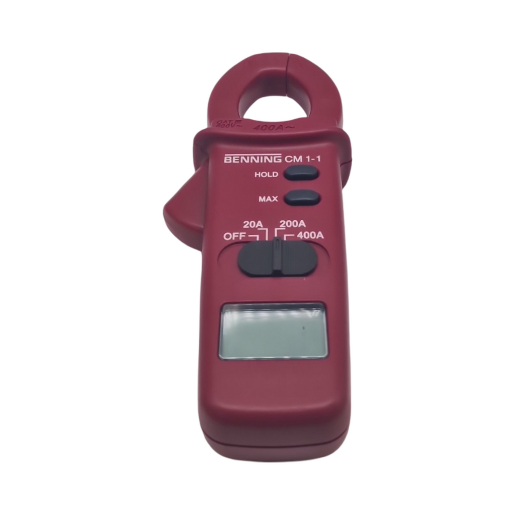 Benning CM 1-1 Stromzange digital 3 ½-stellige LCD-Anzeige AC 0.01 A - 400 A Zangenöffnung 30 mm