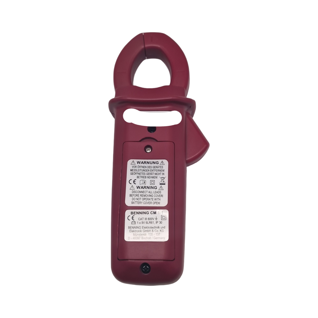 Benning CM 1-1 Stromzange digital 3 ½-stellige LCD-Anzeige AC 0.01 A - 400 A Zangenöffnung 30 mm
