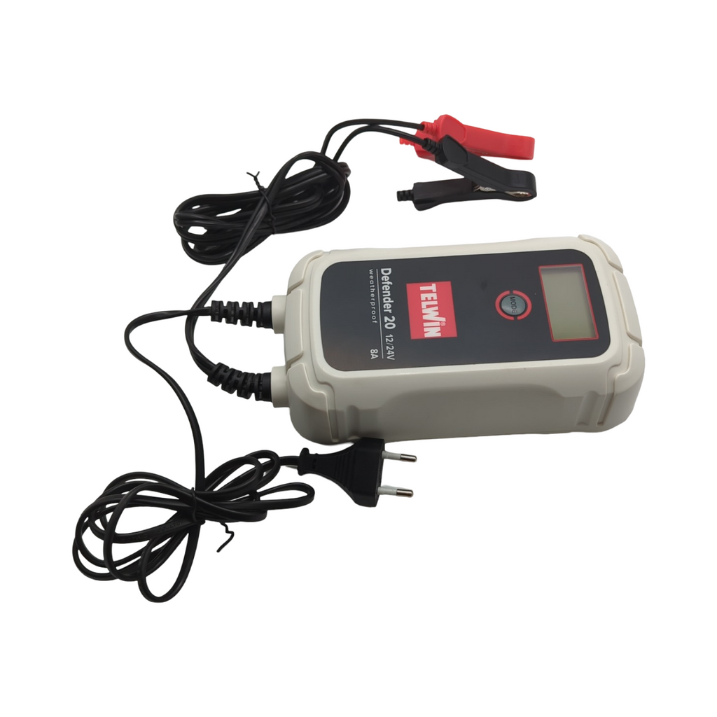 Telwin Defender 20 Batterieladegerät elektronisch 12/24V LCD-Display automatische Ladung