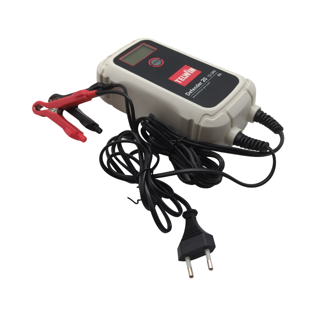 Telwin Defender 20 Batterieladegerät elektronisch 12/24V LCD-Display automatische Ladung