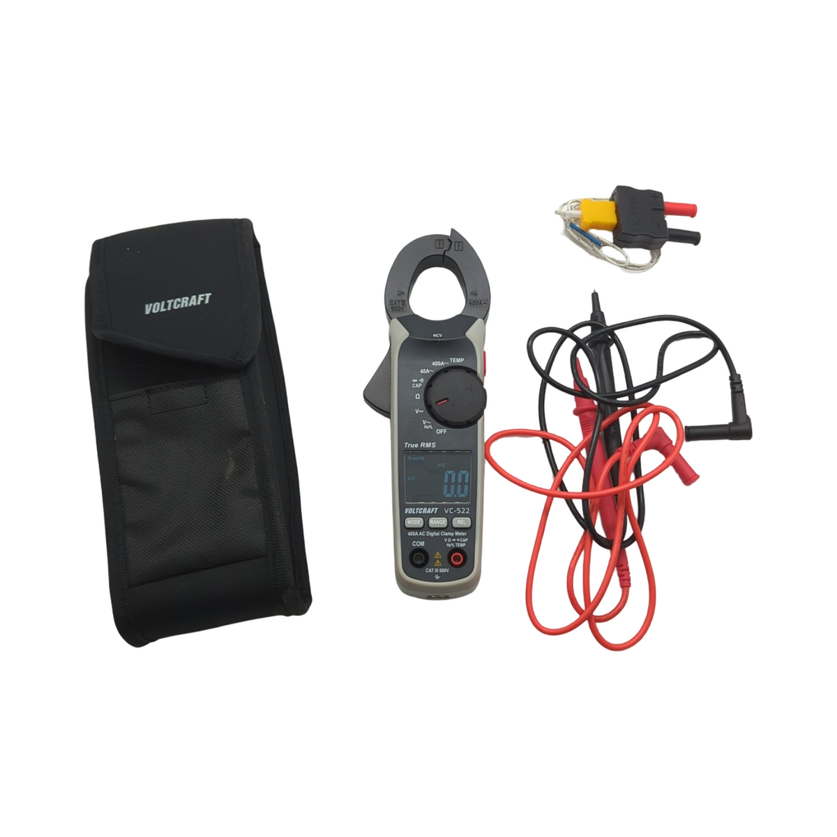 VOLTCRAFT VC-522 Stromzange digital 4000 Counts CAT III 600 V