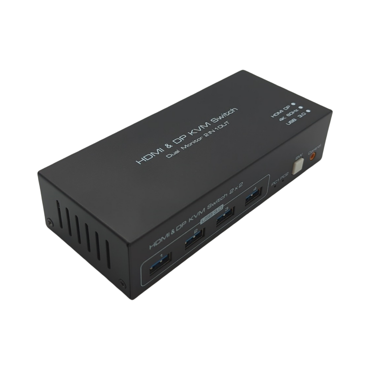TJCXELE KVM Switch DisplayPort HDMI 2 PC 2 Monitore 4K60Hz USB 3.0 Dual Monitor Umschalter