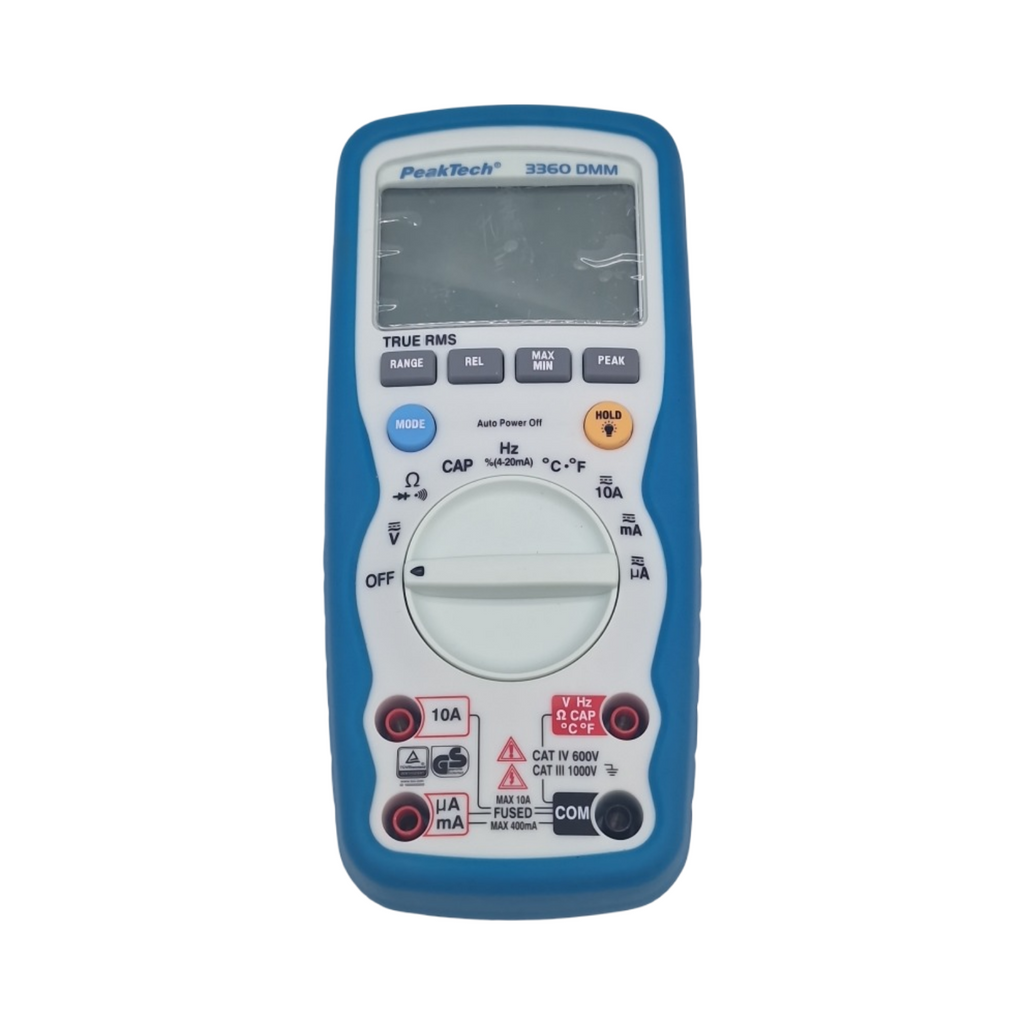 PeakTech P 3360 Digital Multimeter True RMS wasserdicht IP67 robustes Gehäuse 40000 Counts