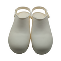 REPOSA Safe Sanitäre Clogs Damen Herren Gummi anatomisch verstellbares Fersenband rutschfeste Sohle Sicherheitskappe Größe 40