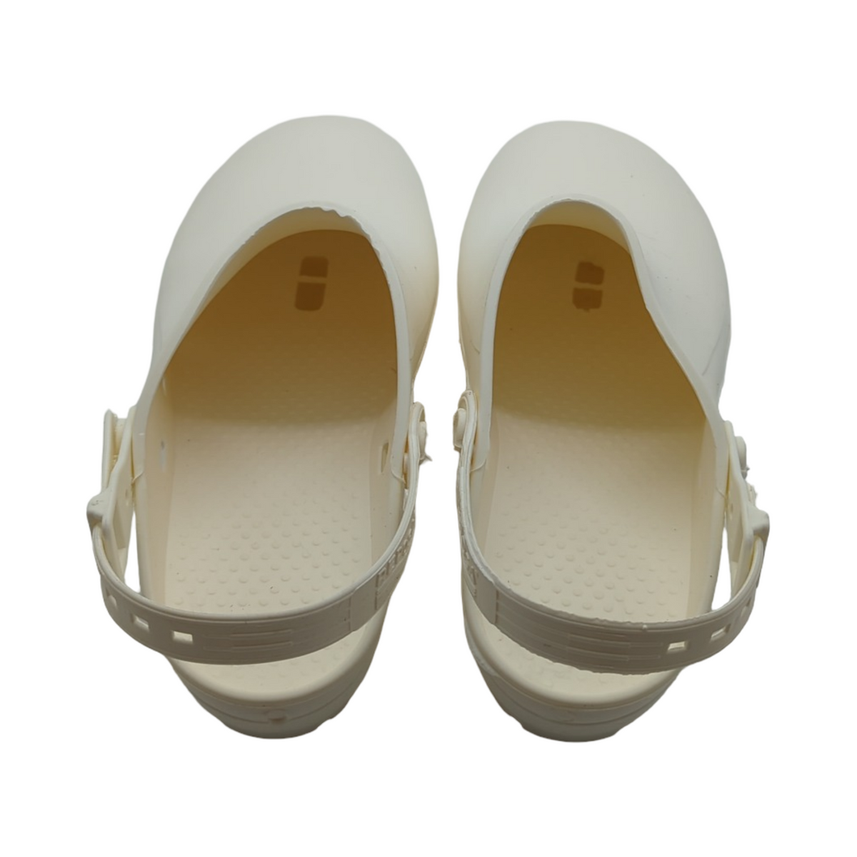 REPOSA Safe Sanitäre Clogs Damen Herren Gummi anatomisch verstellbares Fersenband rutschfeste Sohle Sicherheitskappe Größe 40