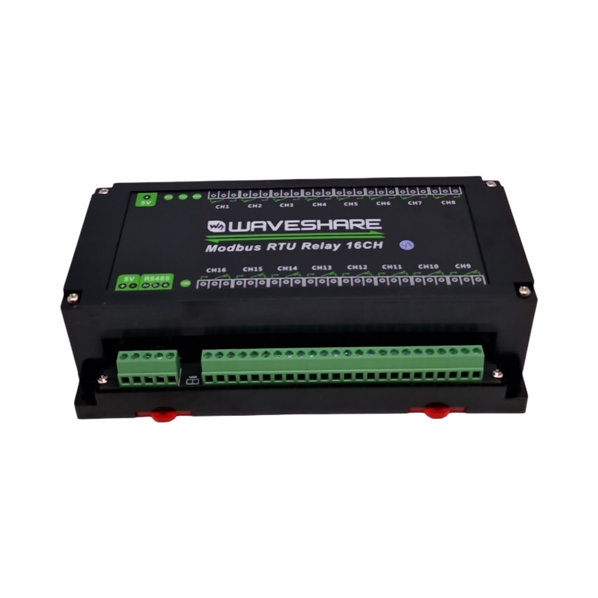 Waveshare Modbus RTU 16-Kanal Relaismodul RS485 mit Isolationsschutz für Industrieanwendungen und Smart Home