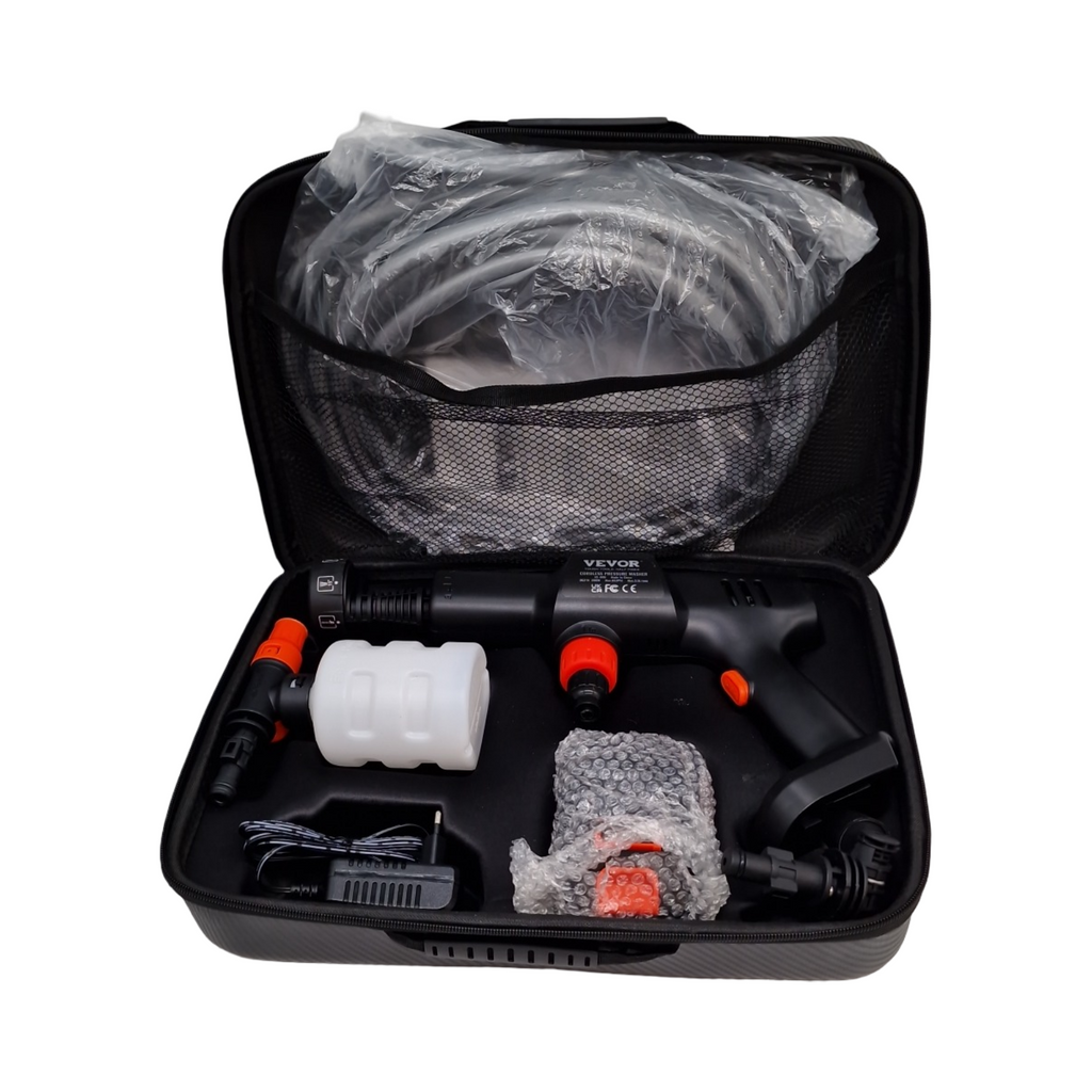 VEVOR Akku Hochdruckreiniger 21V kabellos tragbar 652 PSI 50 bar 3,5 L/min 4