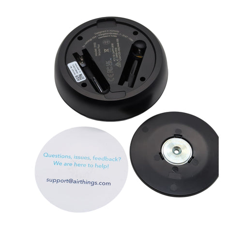 Airthings 2911 Wave Plus Black Edition Radon- und Luftqualität-Messgerät