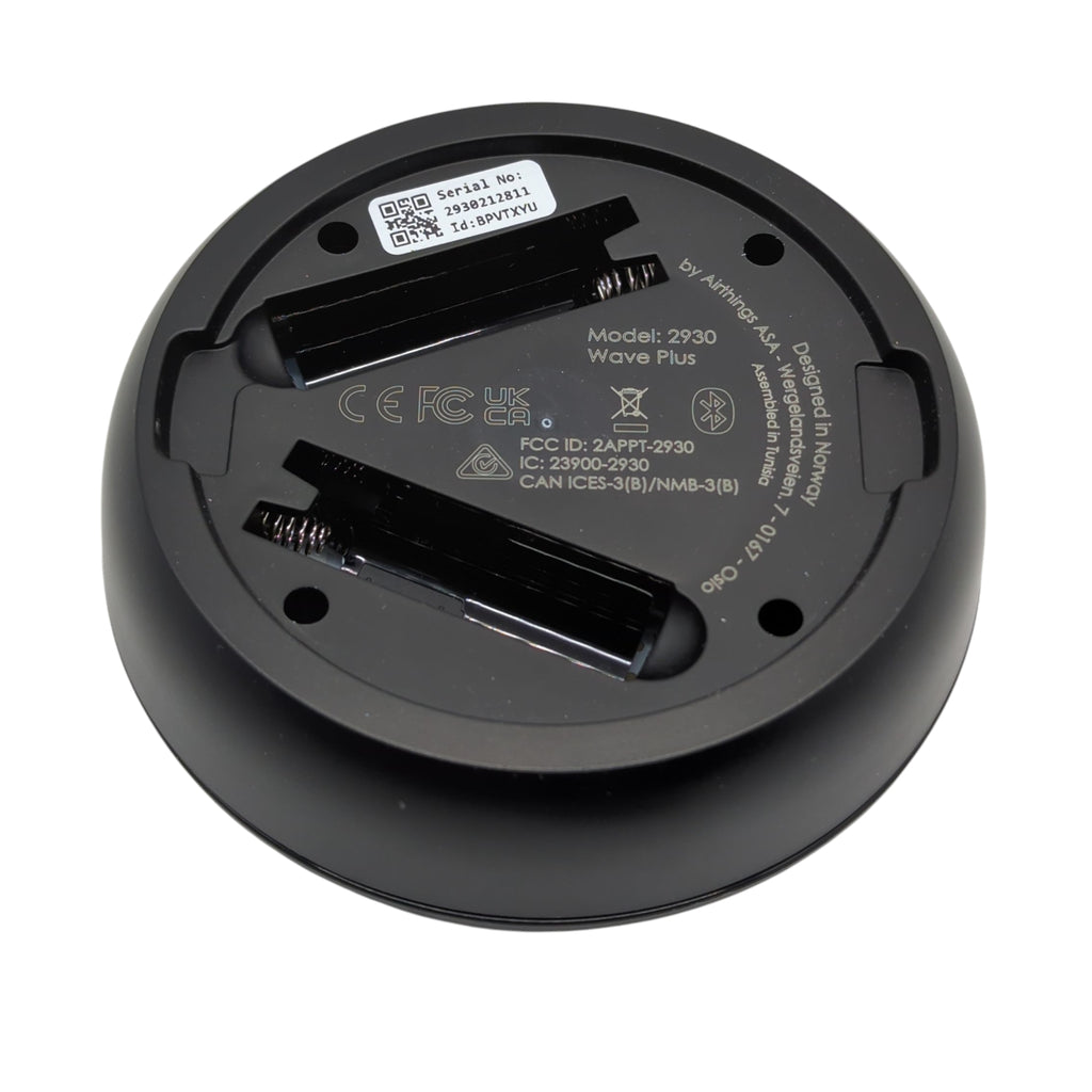 Airthings 2911 Wave Plus Black Edition Radon- und Luftqualität-Messgerät