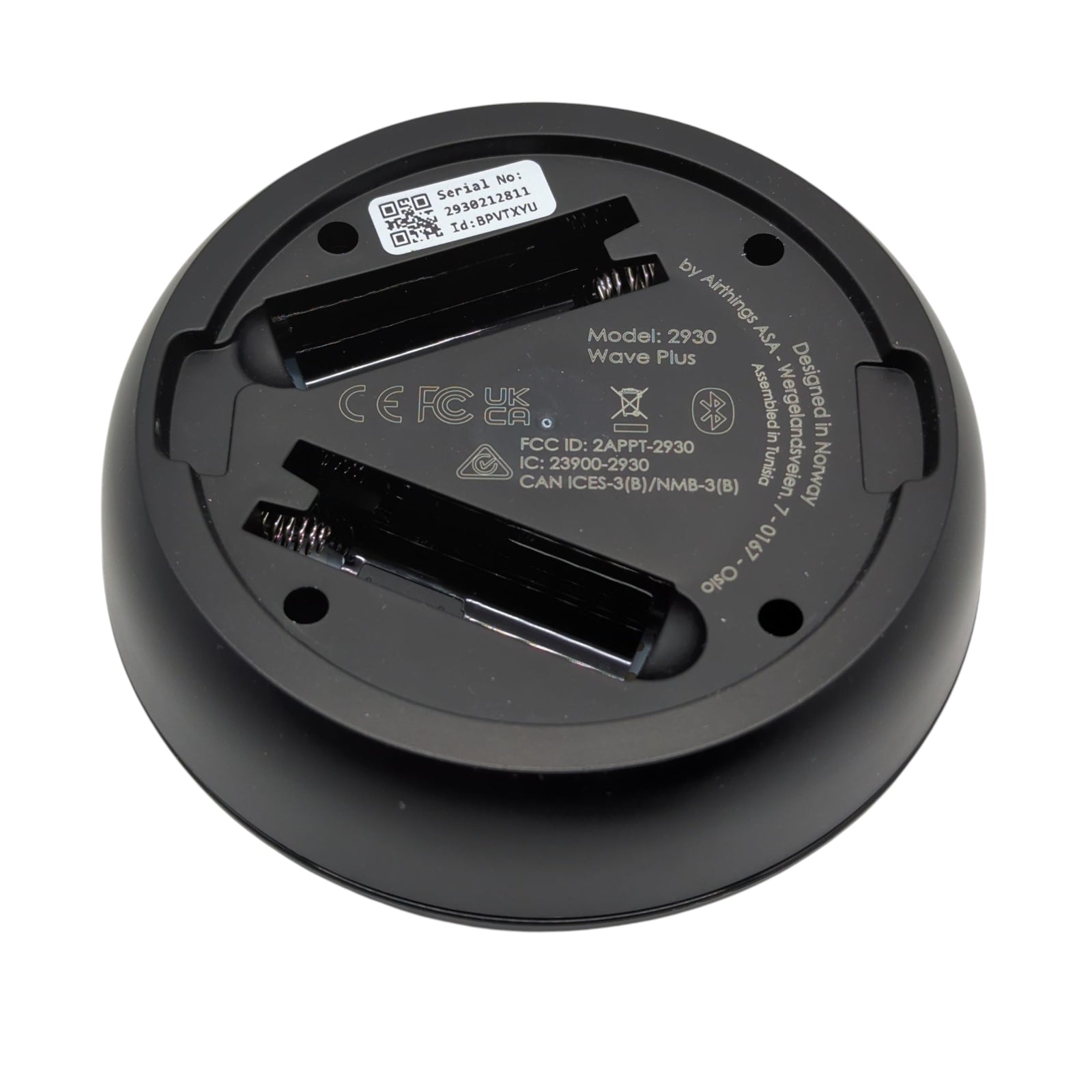 Airthings 2911 Wave Plus Black Edition Radon- und Luftqualität-Messgerät