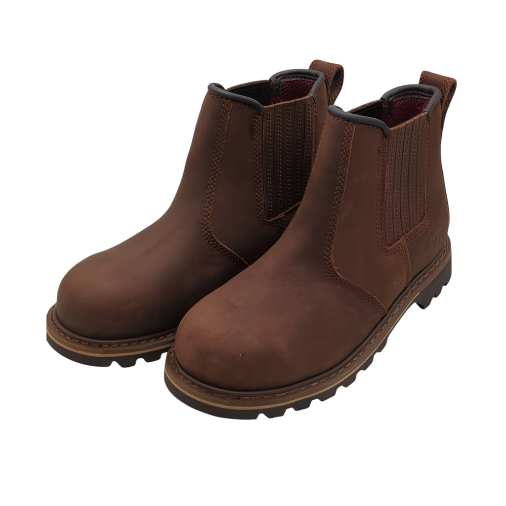V12 Rawhide Sicherheitsschuhe Halbschuhe Leder braun Größe 42