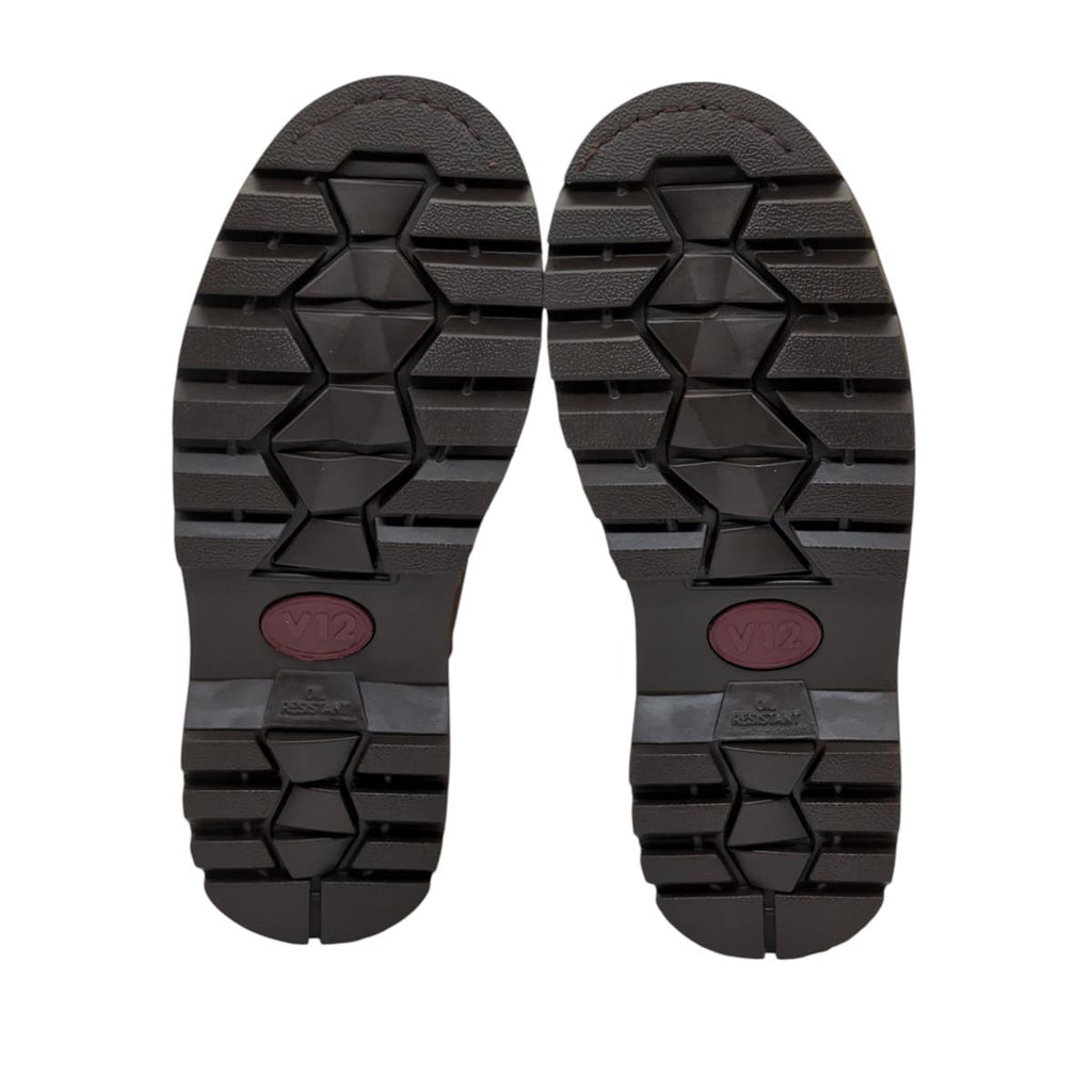 V12 Rawhide Sicherheitsschuhe Halbschuhe Leder braun Größe 42