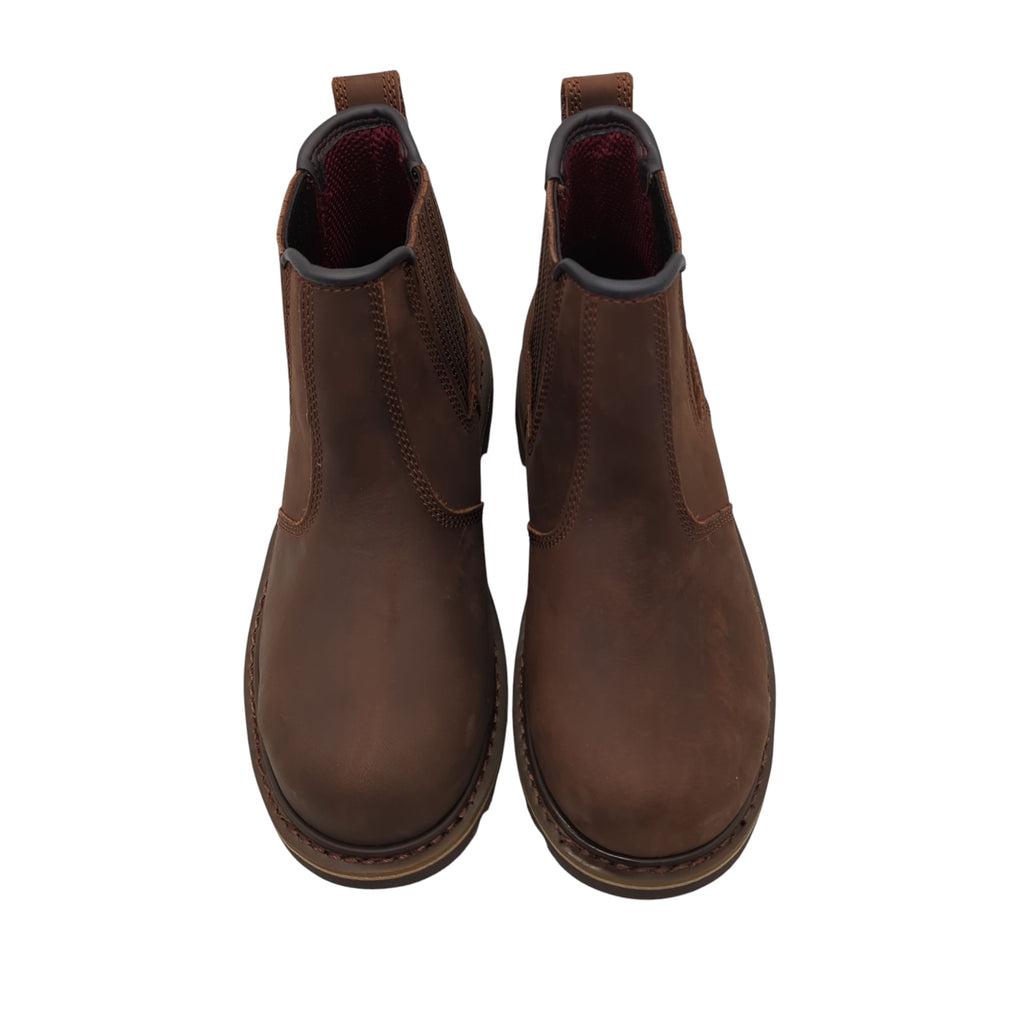 V12 Rawhide Sicherheitsschuhe Halbschuhe Leder braun Größe 42