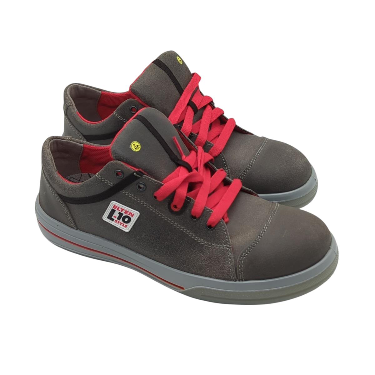 Elten Vintage Low S3 ESD 721071 Unisex Sicherheitsschuhe grau Größe 46