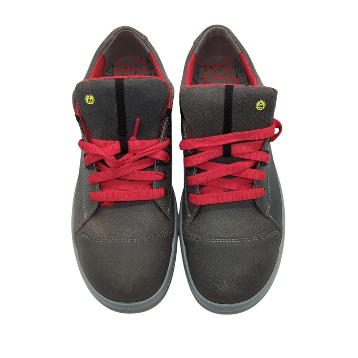 Elten Vintage Low S3 ESD 721071 Unisex Sicherheitsschuhe grau Größe 46