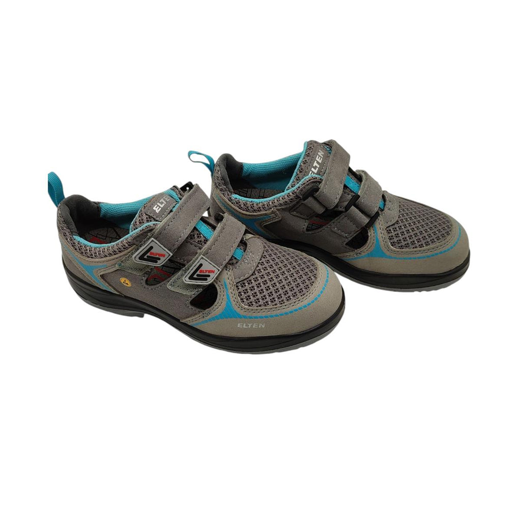 Elten Damen Sicherheitsschuhe Mila Aqua Easy ESD S1 leicht Gr 38 Grau Türkis